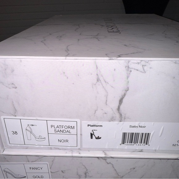 Jessica Rich Satin Noir Platform Sandal, Women’s Size 38/ US 8 - Picture 7 of 8